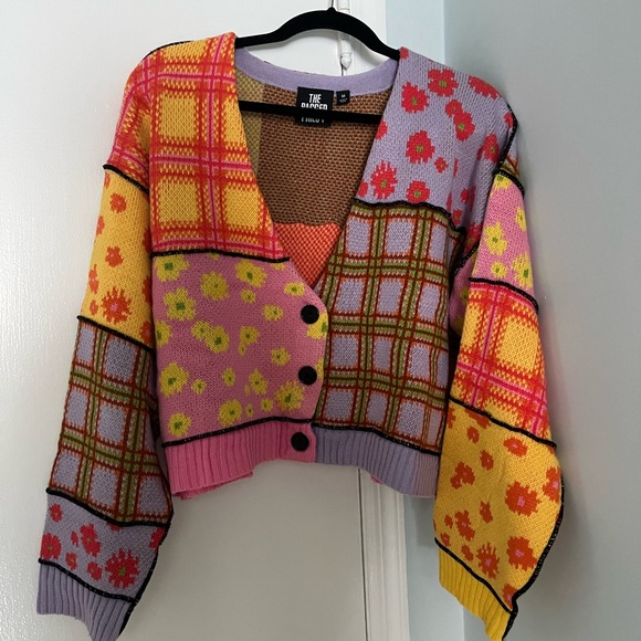 The Ragged Priest Oversized Daisy Patchwork Cardigan (M) - Picture 3 of 5